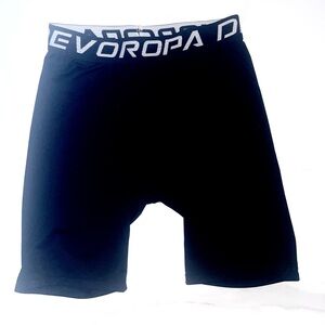 EUC Black Base Layer short with Stretchy Fabric Size Medium